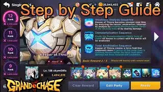 Solo Hard Raid 12 | Keeper of Throne Guide | Grand Chase Dimensional Chaser