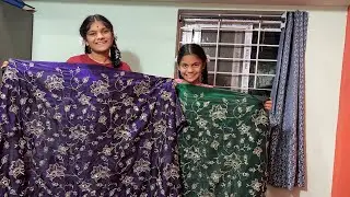 మా mummy మాకు frocks కుట్టియడానికి clothes తెచ్చింది ఎలా ఉన్నాయి friends || మా కొత్త bed వచ్చింది