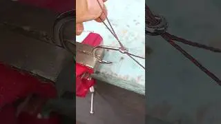 Самый надежный рыболовный узел! Отличный способ привязать крючок к леске 🎣 #shorts #рыбалка #узел