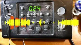 Beta testing (new circuit): 4 track random trigger module with Simmons SD5K and Korg Monotribe