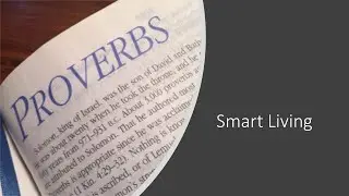 Smart Living Proverbs Perspective