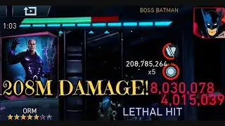 208M Special 3!🔥 ORM (NO Raven) On H7 Dawn of Apokolips Solo Raid in Injustice 2 Mobile Gameplay