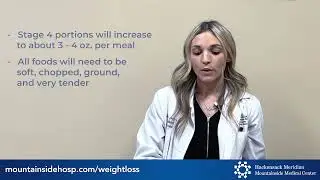 After Bariatric Surgery Stage 4: Soft Texture Diet