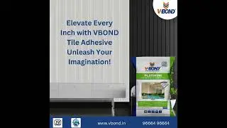 Turn Every Space into Art with VBOND Platinum Tile Adhesive! #vbond #tileadhesive #hargharvbond