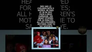 DMX Had 15 Kids with 9 Women Before He Died 😔#dmx #shorts