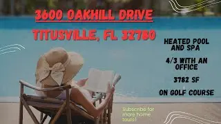 Space Coast pool home virtual tour for sale!