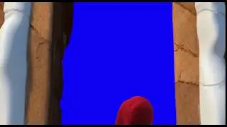 Shrek 2 Little Red Riding Hood Opens Door (Bluescreen Effect)
