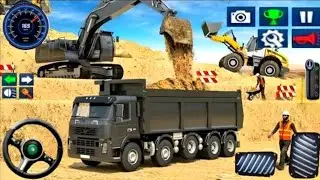 🏗️ Heavy JCB Excavator Sim 3D: Building Construction Missions (Android Gameplay