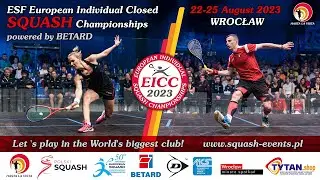 Ivan Pérez 🇪🇸 - 🇩🇪 Raphael Kandra - ESF European Individual Closed Squash Championship 2023