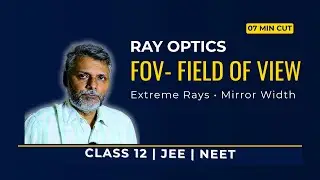 Field of View in Plane Mirrors — Extreme Rays & Mirror Width | Class 12 | JEE | NEET
