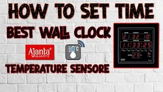 Best Digital Wall Clock with Temperature Sensor | How to Set Date and Time | Ajanta Quartz | Hindi
