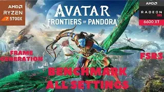 AVATAR FOP | BENCHMARK | ALL SETTINGS | FSR 3 | FRAME GENERATION TO THE RESCUE???