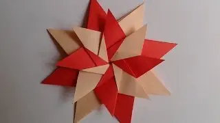 How to make a paper star origami Star  Mandala Carla   оригами звезда