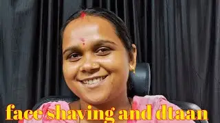 S.H Hair Cut is live women face shaving raaga datan nose haircut