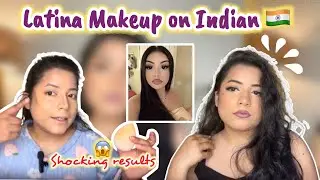 Latina Makeup Tutorial on Indian 🇮🇳 SkinTone