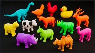 Cleaning animals cow duck goose horse chicken elephant crocodile goat bear dog zebra dinosaur