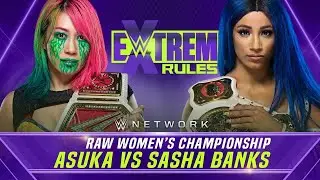 Sasha Banks vs ASUKA WWE EXTREME RULES 2020 WWE RAW Championship Match