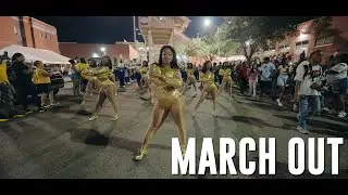 March Out/Exit🔥 | Alcorn State Marching Band and The World Renowned Golden Girls 2023 | vs USM
