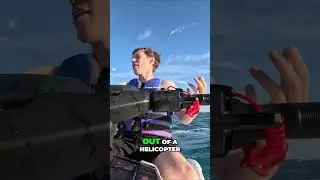 Jumping out of a Helicopter into the Ocean Insane Adventure in Paradise