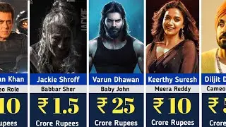 Baby John Star Cast Salary | Varun Dhawan | Jackie Shroff | Keerthy Suresh | Salman Khan