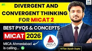 MICAT 2026 Word Clues 🔑 | Divergent and Convergent Thinking | Ayush Sir