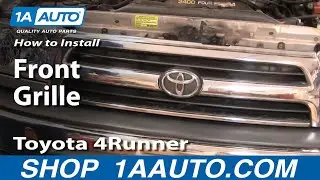 Как заменить переднюю решетку радиатора на Toyota 4 Runner 99-02