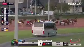 Arriv&eacute;e provisoire du PRIX SULKY PASSION PRIX DE VAUVILLE &agrave; CABOURG 2025 08 15