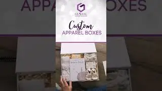 Upgrade your packaging style with custom apparel boxes. #apparel #asmr #box #style #logo #design