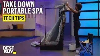 Taking Down and Storing the Sharper Image Steamer Sauna Portable Spa &ndash; Tech Tips from Best Buy