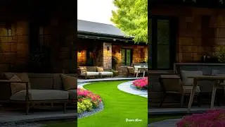 Evening Relaxation in a Modern Backyard #home #gardendesign #eleganthomes #gardenideas #garden