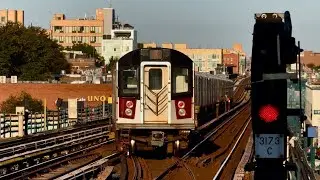 MTA New York City Subway Flushing-Main St Bound Kawasaki R188 (7X) Express Train @ 74 St-Broadway