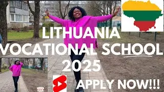 APPLY ASAP!! LITHUANIA 🇱🇹 VOCATIONAL SCHOOL 🏫 FOR INTERNATIONAL STUDENTS #cheaptuition #2025 #study'