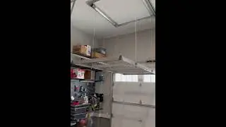 Watch This Garage Ceiling Lift in Action: 600 lb. Motorized Storage | White Rabbit Home Improvement