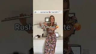 Pro flutist attempts RUSH E! 😮&zwj;💨🔥 #shorts #rushe
