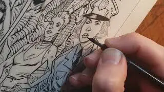 Inking Faces with the Hunt 102 pen