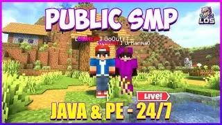 🛑 LIFESTEAL 24/7 PUBLIC SMP JOIN NOW| JAVA+BEDROCK LIFESTEAL SMP LIVE #minecraft #smp #trend #shorts