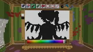 (part of) bad apple in minecraft hypixel pixel painters