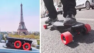 CE SKATE ÉLECTRIQUE EST PLIABLE !! - Linky Foldable Skateboard