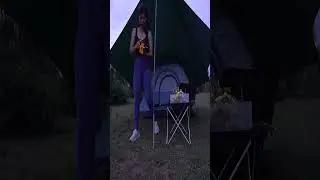 Dallas Sun Solo Camping and Cooking Food Camping #shorts #camping #adventure #solocamping