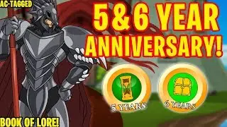 AQW - 5 & 6 YEAR ANNIVERSARY Items! (Book Of Lore) (AC-TAGGED) + ITEM Showcase!