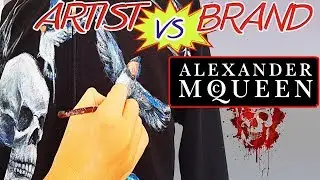 PAINTING ALEXANDER MCQUEEN INSPIRED HOODIE