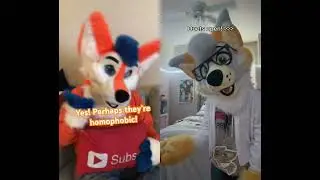 We&rsquo;re not?! 😅 Duet with @kito.kreations #fursuit #furry #skit #furries #fandom #funny #dog #coyote