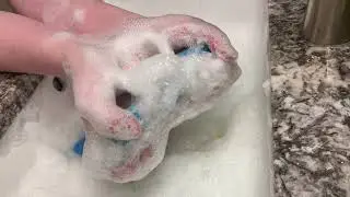 Mr. Clean on Blue Sponges and Scrub Daddy Sponge - ASMR I guess
