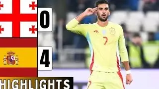 Georgia vs Spain 0-4 R&eacute;sumen | Highlights | Oyarzabal Goals | World Cup Qualifiers | Ferran Torres