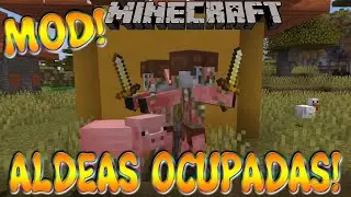 ALDEAS OCUPADAS! Minecraft 1.18.1 MOD HOSTILE VILLAGES!