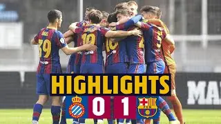 HIGHLIGHTS| ESPANYOL B 0 -1 BAR&Ccedil;A B | A win in the catalan derby!  🔥