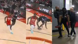 Tari Eason bumps Vince Williams Jr into knee injury and gets carried to locker room 😬