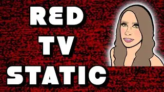 red tv static 📺 copyright free background or overlay
