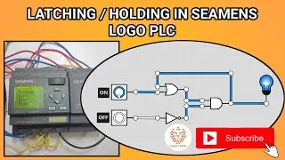 How to program Self Holding | DOL Circuit in SEAMENS LOGO PLC