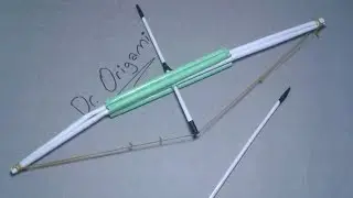 |DIY| How to make paper bow and arrow -Toy weapons- VERY SİMPLE